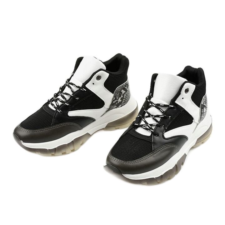 Fekete Barettos csúszós cipők fehér 2 Fekete Barettos csúszós cipők fehér 2