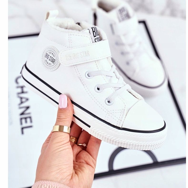 Gyermek cipők Big Star Warm White GG374033 fehér 1