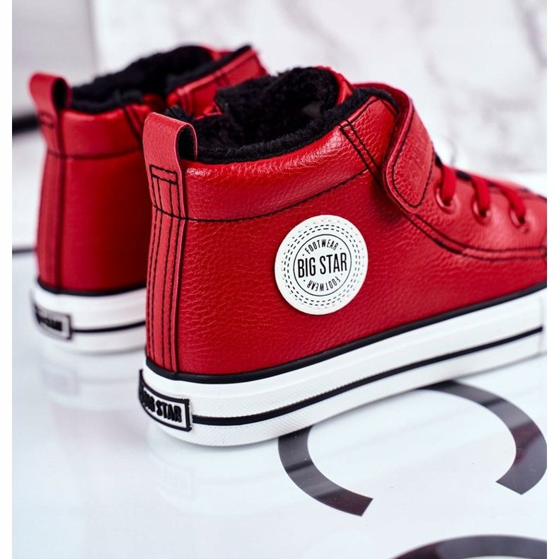 Gyermek cipők Big Star melegített piros GG374034 1