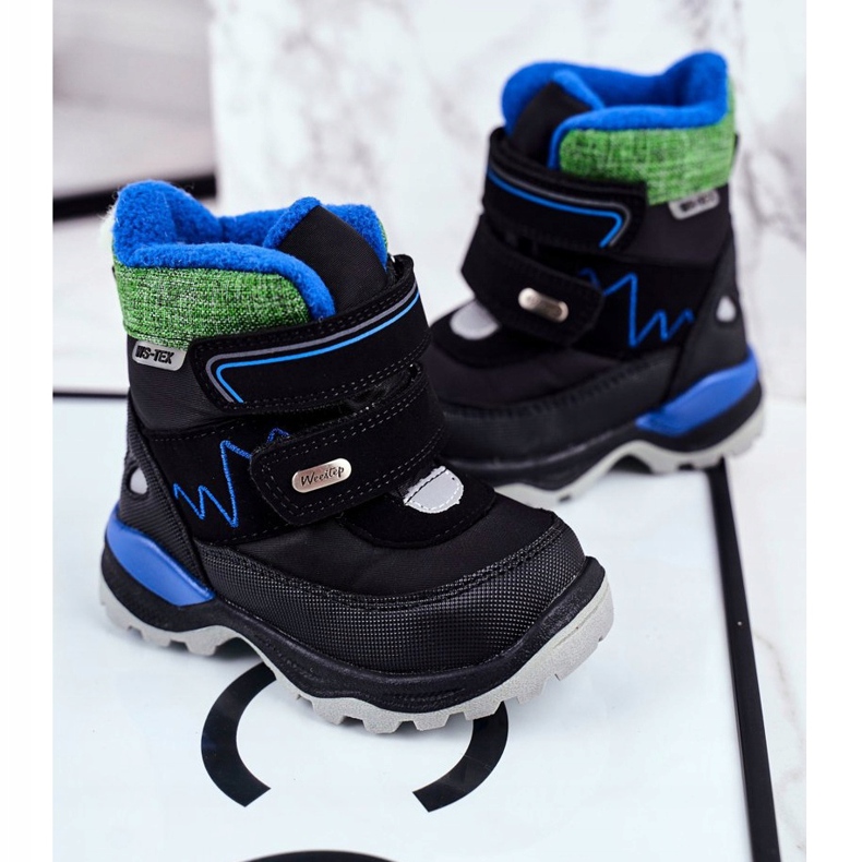 WEESTEP Gyermek gyapjú meleg hócsizma Fekete Booom 2