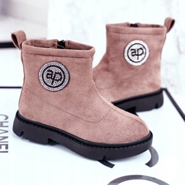 Apawwa Gyermek meleg csizma Bézs Alvin 1 Apawwa Gyermek meleg csizma Bézs Alvin 1