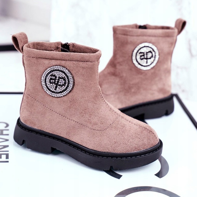 Apawwa Gyermek meleg csizma Bézs Alvin 1 Apawwa Gyermek meleg csizma Bézs Alvin 1