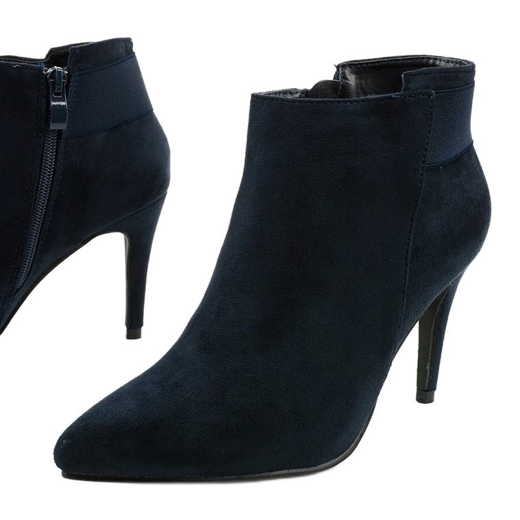 Sötétkék bokacsizma Adresea gumival 1 Sötétkék bokacsizma Adresea gumival 1