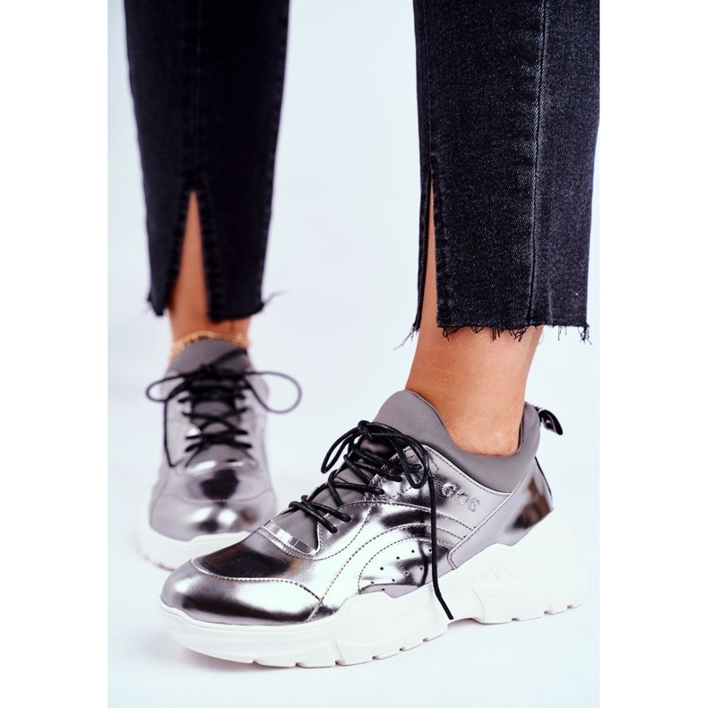 Női Cipők Goe Bőr Pewter GG2N3040 fekete 1