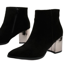 BM Fekete bokacsizma Astihusa öko-velúrból 1