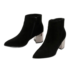 BM Fekete bokacsizma Astihusa öko-velúrból 2