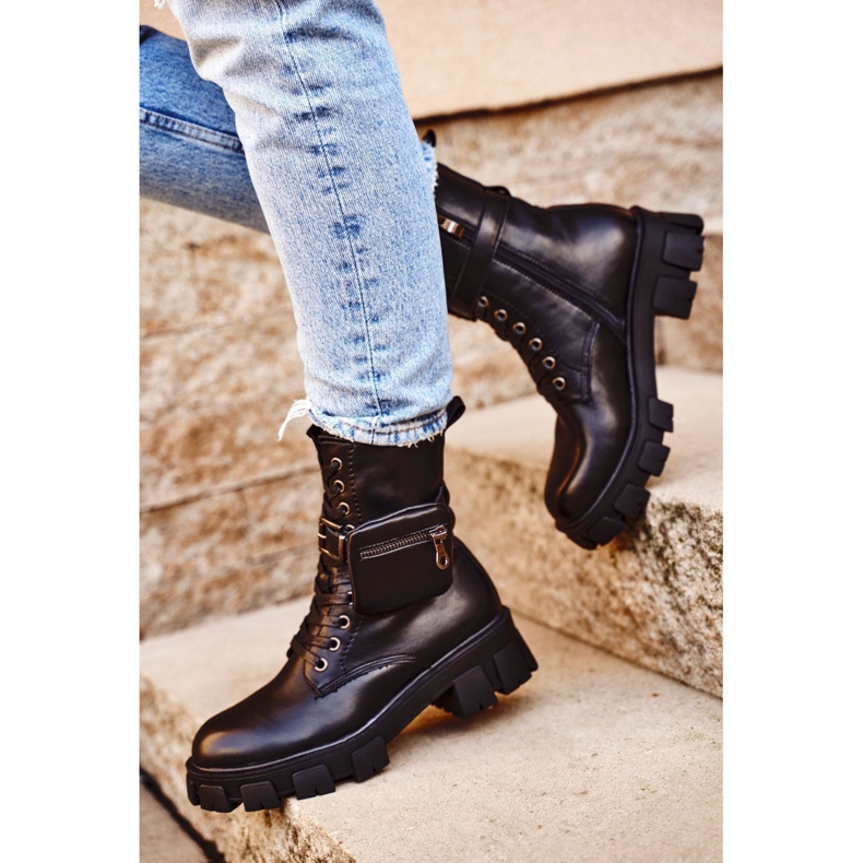 S.Barski Női Csizma A Platformon Fekete Melegített Verdem 1