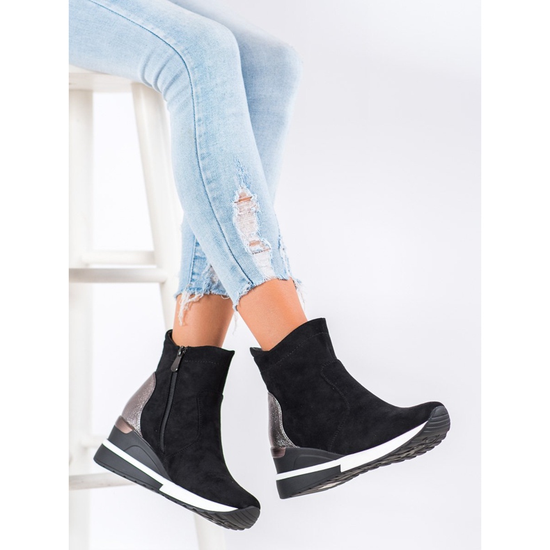 VINCEZA ék csizma fekete 2