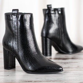 Seastar Stílusos csizma mintával fekete 2 Seastar Stílusos csizma mintával fekete 2