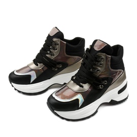 Fekete Gianna csúszós cipők sokszínű 2