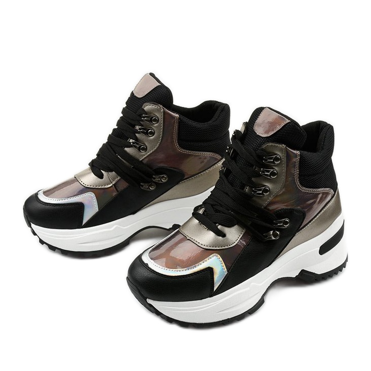 Fekete Gianna csúszós cipők sokszínű 2