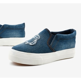 Cherilena cipő farmer sötétkék kék 1