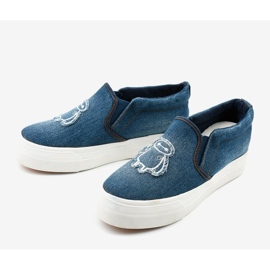 Cherilena cipő farmer sötétkék kék 2