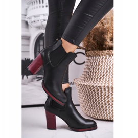 Női csizma magas sarkú Sergio Leone fekete BT538 1