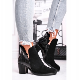 Női csizma sarkán, bőrrugó Maciejka fekete 04833-01 2 Női csizma sarkán, bőrrugó Maciejka fekete 04833-01 2