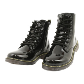 Fekete lakkbőr csizma Evento 20DZ23-3216 Marita 4