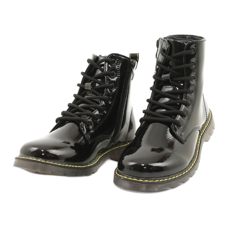 Fekete lakkbőr csizma Evento 20DZ23-3216 Marita 4