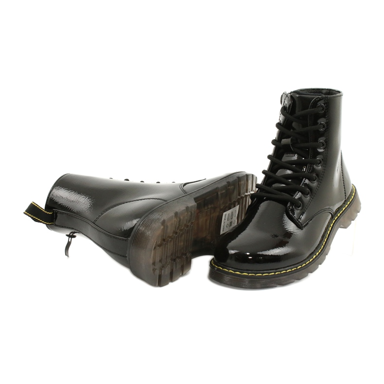 Fekete lakkbőr csizma Evento 20DZ23-3216 Marita 5