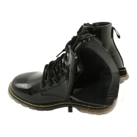 Fekete lakkbőr csizma Evento 20DZ23-3216 Marita 6