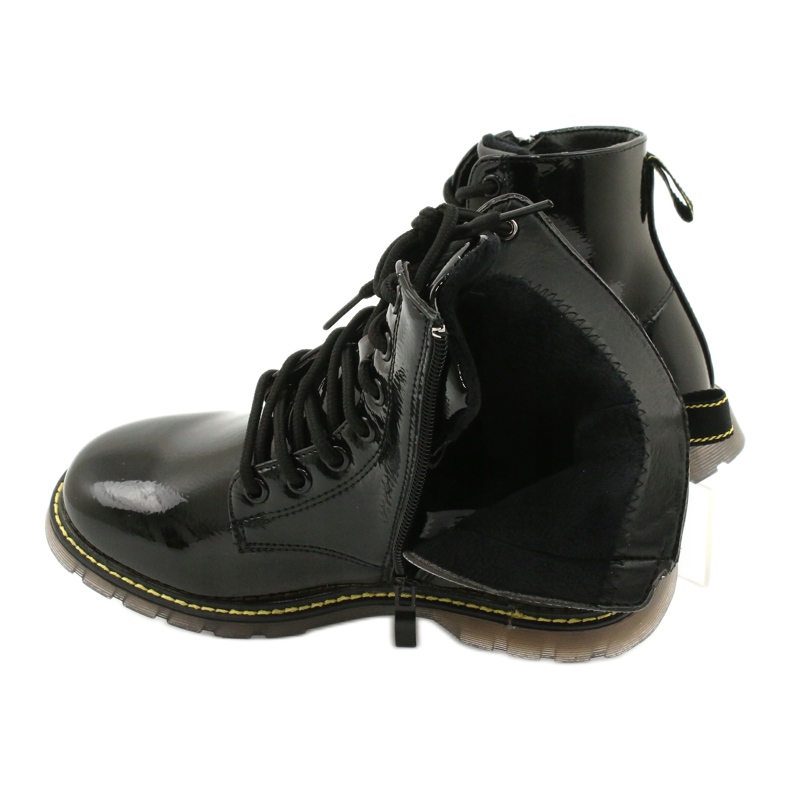 Fekete lakkbőr csizma Evento 20DZ23-3216 Marita 6