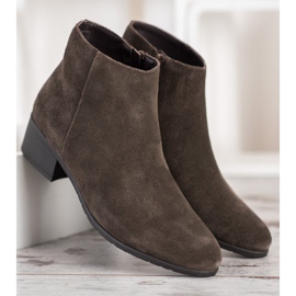 Filippo Klasszikus bőr csizma khaki 2