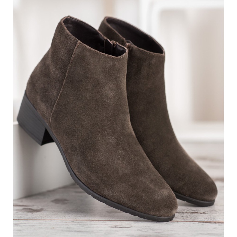 Filippo Klasszikus bőr csizma khaki 2