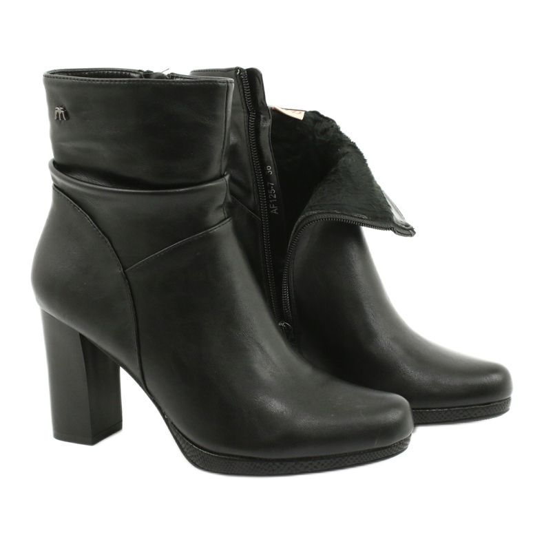 M.Daszyński Fekete csizma a poszton Daszyński AF125-7 4