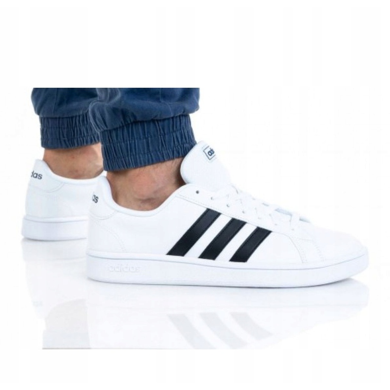 Adidas Grand Court Base M EE7904 cipő fehér fekete 4