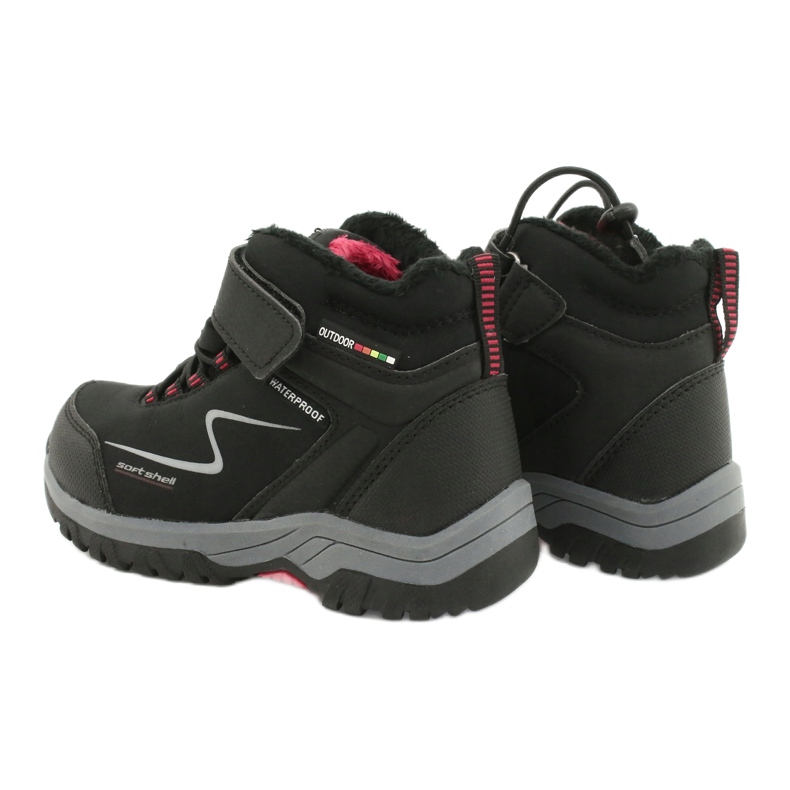 Puha héjú sportcsizma American Club HL38 / 20 membránnal fekete piros 4