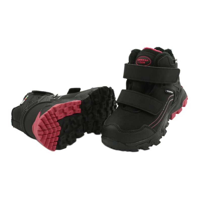 American Club Softshell csizma membránnal fekete piros 3