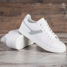 SHELOVET Divatos sportcipő fehér 1