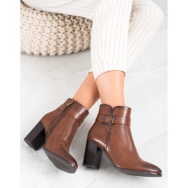 Sergio Leone Klasszikus magas sarkú csizma barna 2