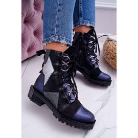 Női csizma Bőr Maciejka Navy Blue 04184-17 / 00-3 sötétkék 1