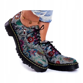 Női Brogues Oxfords bőrvirágok Maciejka 04087-43 sokszínű 3