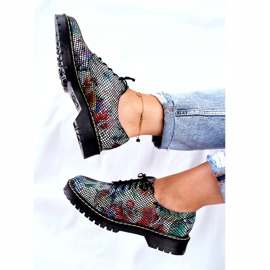 Női Brogues Oxfords bőrvirágok Maciejka 04087-43 sokszínű 2