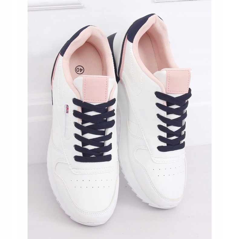 Fehér női sportcipő BK938 FEHÉR / KÉK sötétkék 2