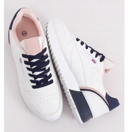Fehér női sportcipő BK938 FEHÉR / KÉK sötétkék 1