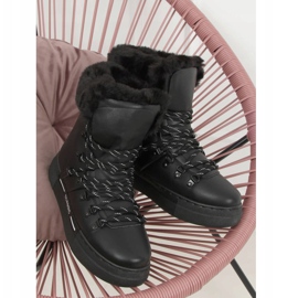 Fekete vastagon szigetelt hócsizma BK903 Fekete 2 Fekete vastagon szigetelt hócsizma BK903 Fekete 2