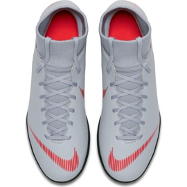 Nike Mercurial Superfly X 6 Club Tf AH7372 060 futballcipő szürke szürke 1