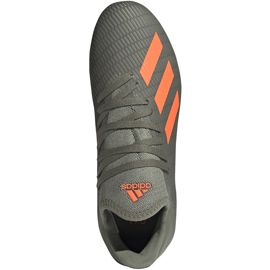 Zöld adidas X 19.3 Fg Junior futballcipő EF8374 szürke 1