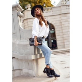 Női Csizma Sergio Leone Lakkozott Chelsea Csizma Fekete BT621 2