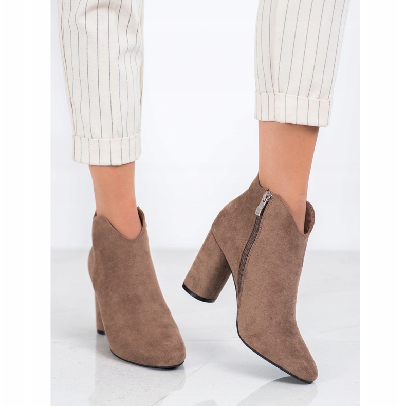 Filippo Stílusos velúr csizma barna 2