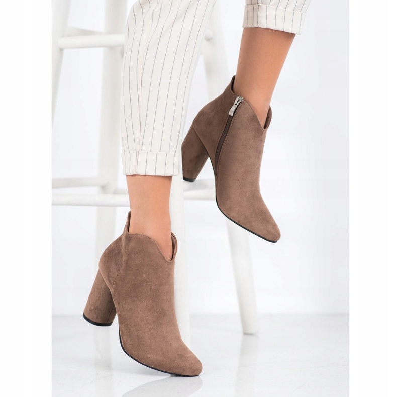 Filippo Stílusos velúr csizma barna 1