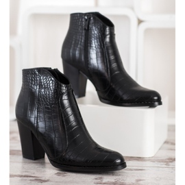 Filippo Divatos Snake Print csizma fekete 2