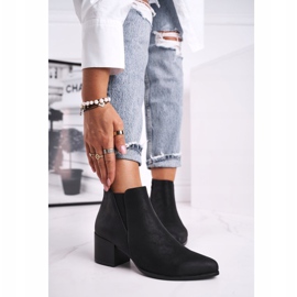 Női csizma Sergio Leone Jodhpur csizma Eco Nubuck Black BT621 fekete 1