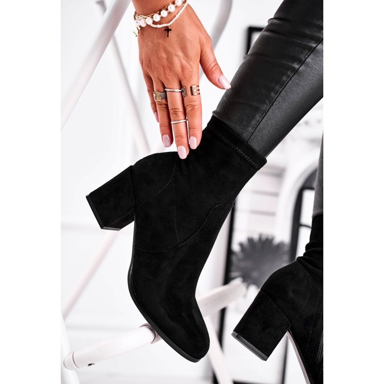 Női fekete velúr Merducio csizma 1 Női fekete velúr Merducio csizma 1