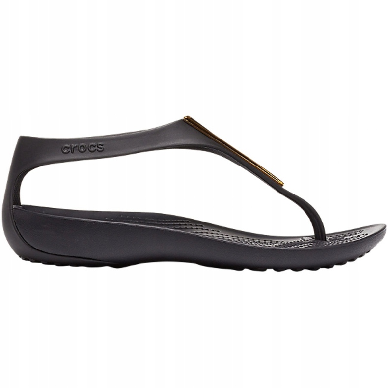 Crocs női szandál Serena Metallic Bar Fp W fekete és arany 206420 751 aranysárga 1