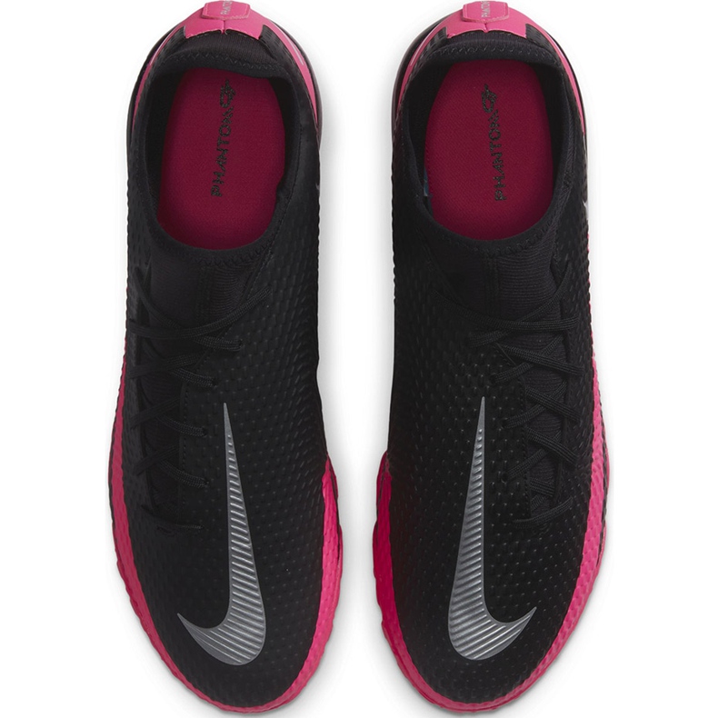 Nike Phantom Gt Academy Df Tf CW6666 006 futballcipő fekete fekete 1