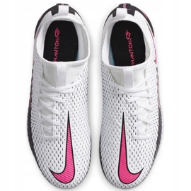 Nike Phantom Gt Academy Df FG / MG Junior CW6694 160 futballcipő fehér fehér 1