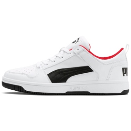 Puma Rebound LayUp Lo Sl férfi cipő fehér-fekete 369866 01 piros 1